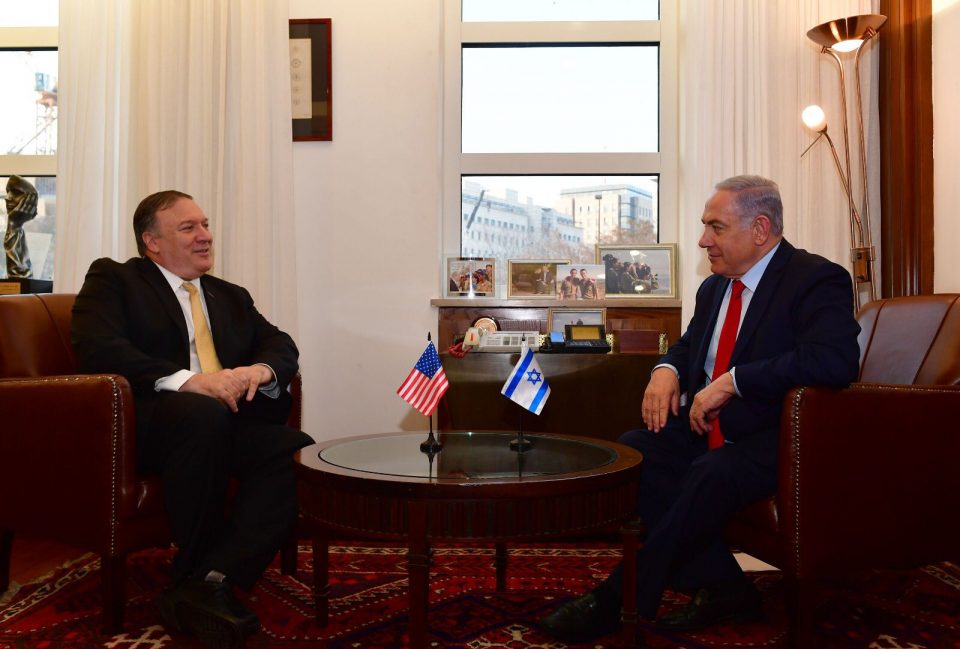 Netanyahu Meets With Pompeo Slated To Meet Trump Next Week