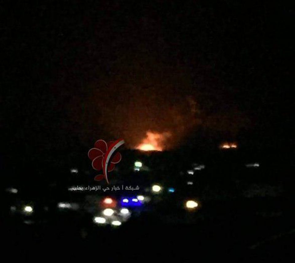 Reports: Seven Dead In The Israeli Air Strikes On Iranian Assets In Syrian Aleppo