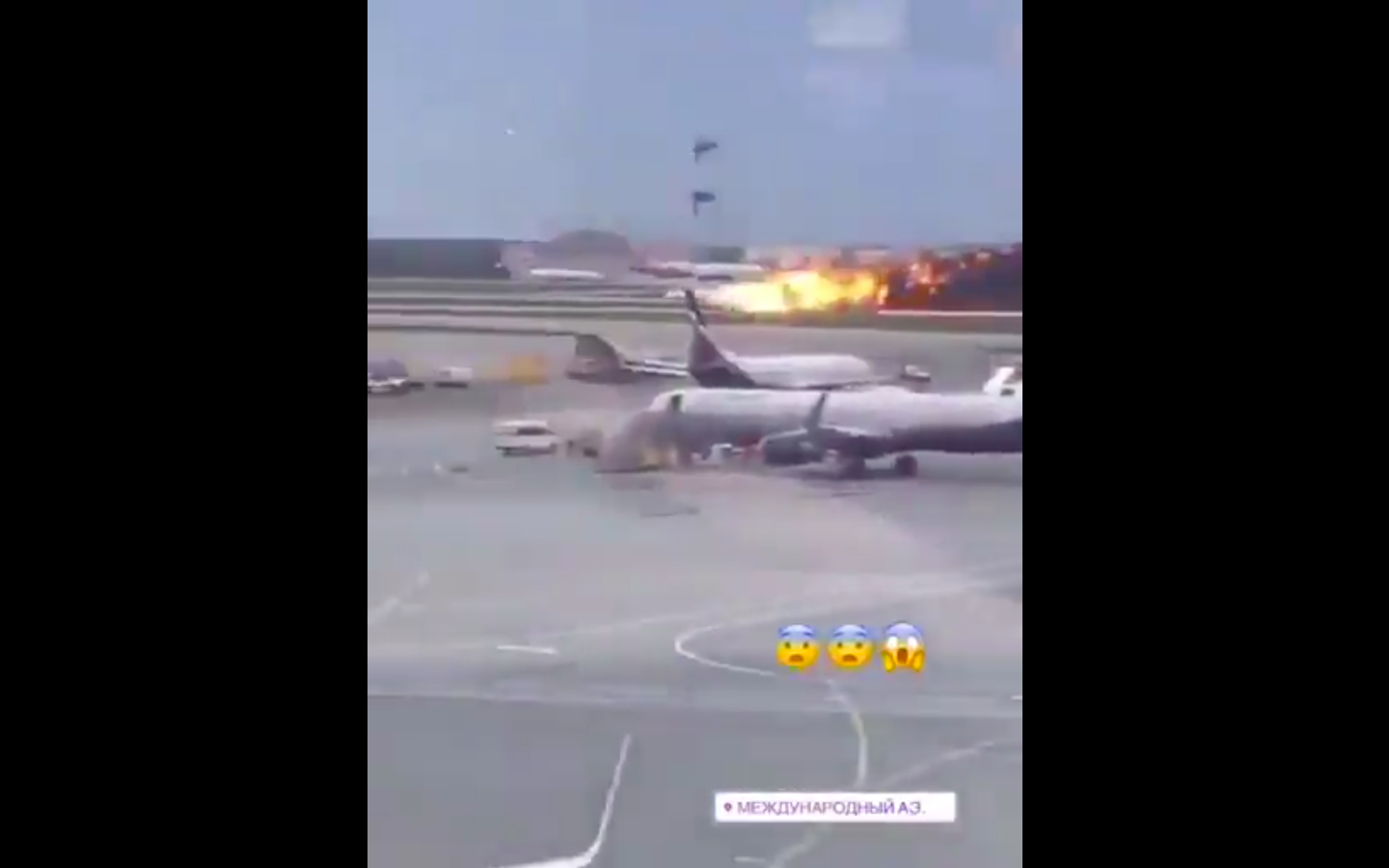 Video: Russia Passenger Flight Turns Into Airborne Inferno As Pilot Makes It To Moscow Runway