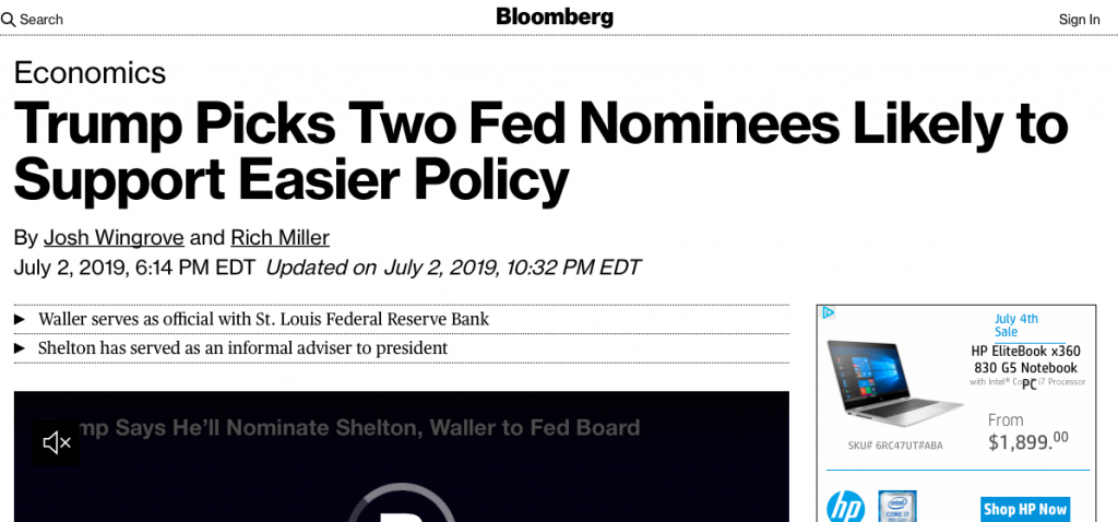 Globalist Financial Media Immediately Attacks Trump Fed Nominees Who May Bring Sound Money Policy