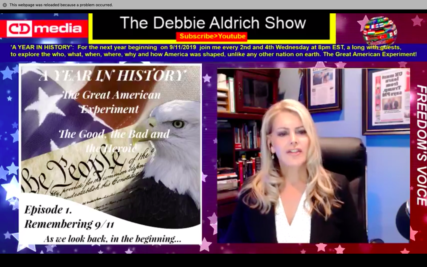 Debbie Aldrich Presents 'A Year In History: The Good The Bad and The Heroic' episode 1. In the Beginning...