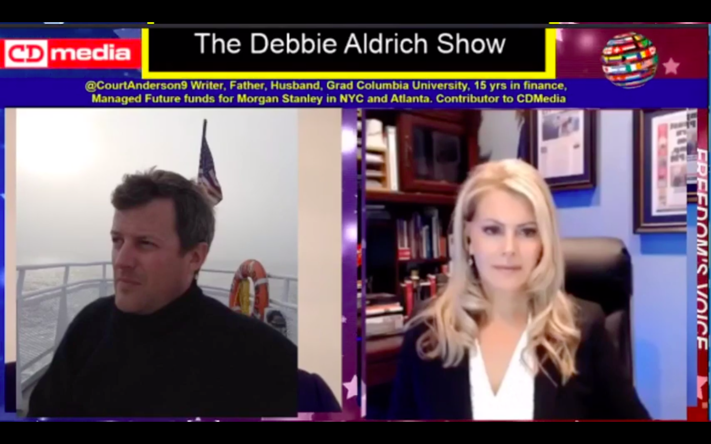 Debbie Aldrich Talks With Court Anderson, Political Editor for CDMedia Who Broke Story On Pelosi's Son's Tangle With Ukraine