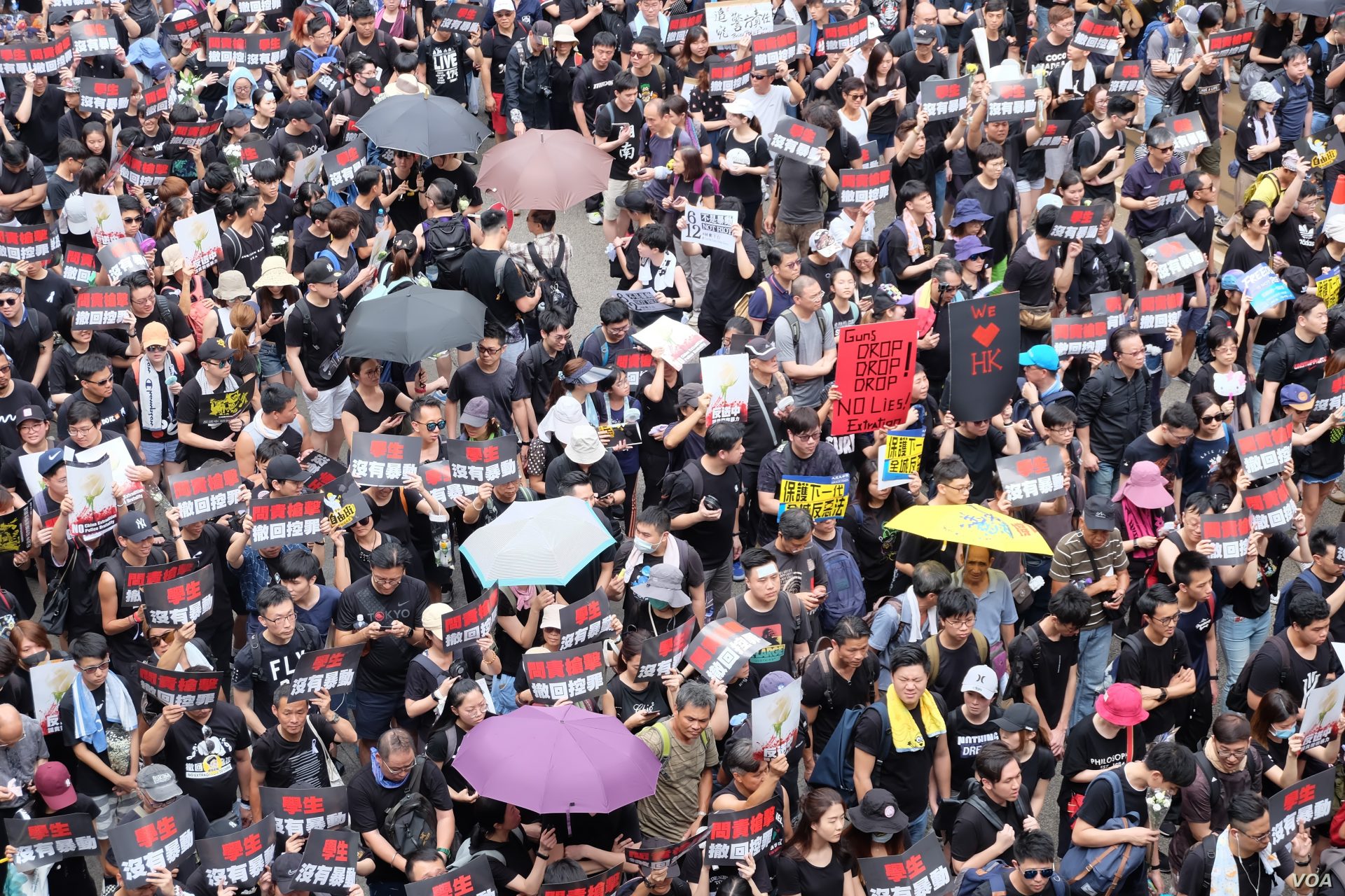 Hong Kong Protests Hundreds Take To Streets In Second Straight Day Of