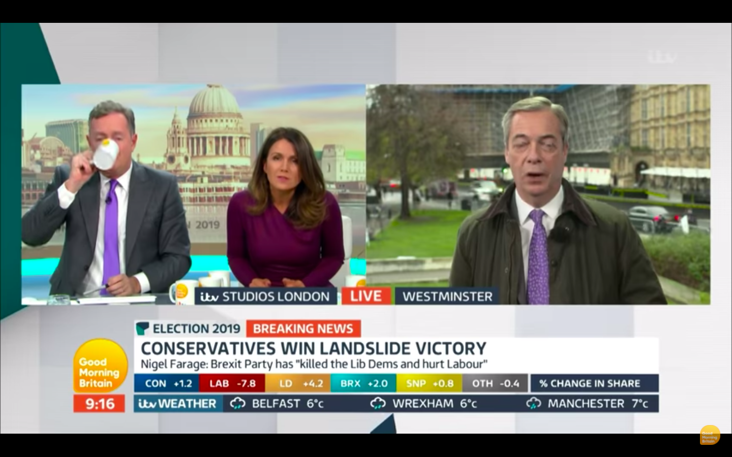Nigel Farage Gives Nationalist Analysis Of UK Election And Coming Brexit