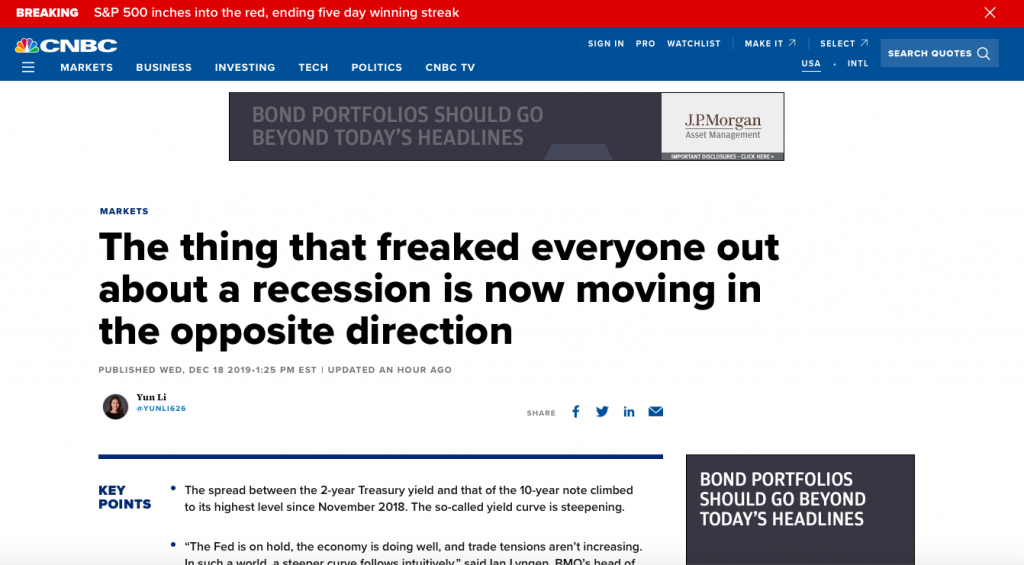 Too Bad CNBC, That Hyped Recession Is Not Coming