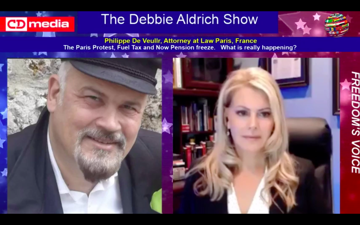 Debbie Aldrich Talks With Philippe De Vuelle On Nationwide Protests In France