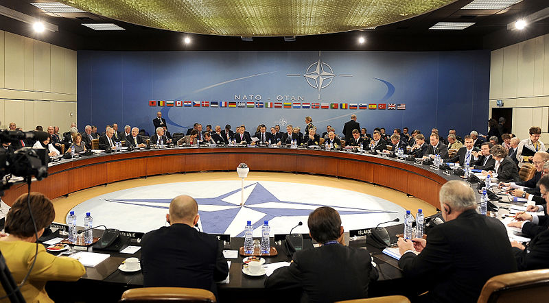 NATO Ministers of Defense and of Foreign Affairs meet at NATO headquarters in Brussels