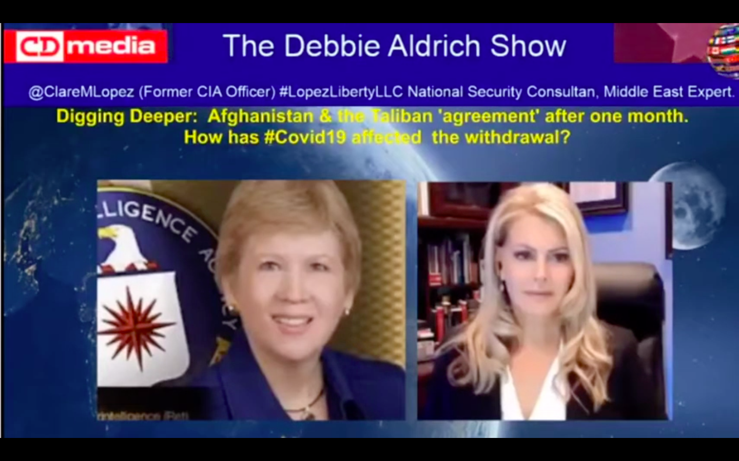 A Discussion With Former CIA Officer Clare Lopez On Afghan Withdrawal And Impact Of COVID-19 On Process