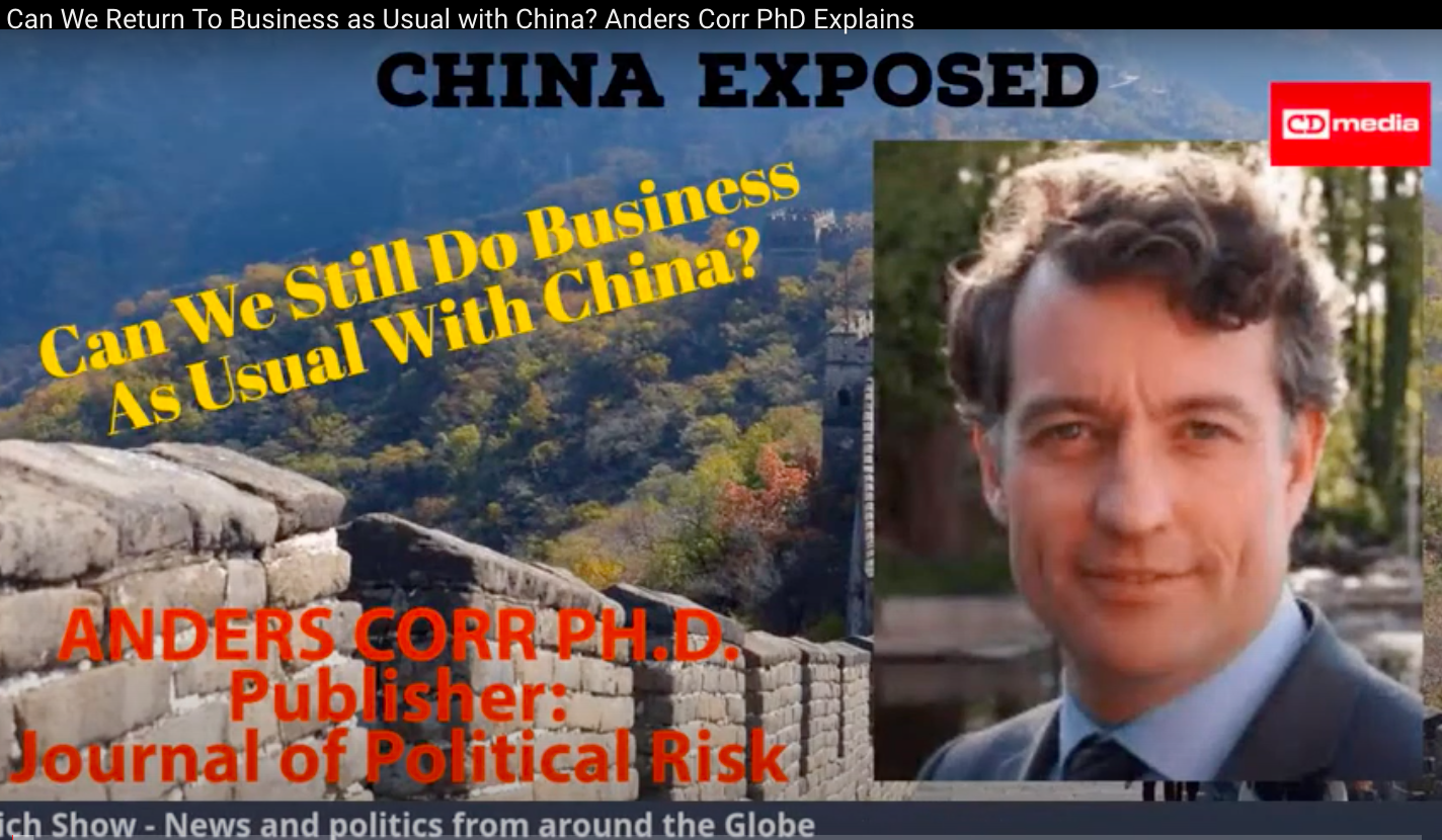 Debbie Aldrich: Can We Return To Business As Usual with China? Anders Corr PhD Explains