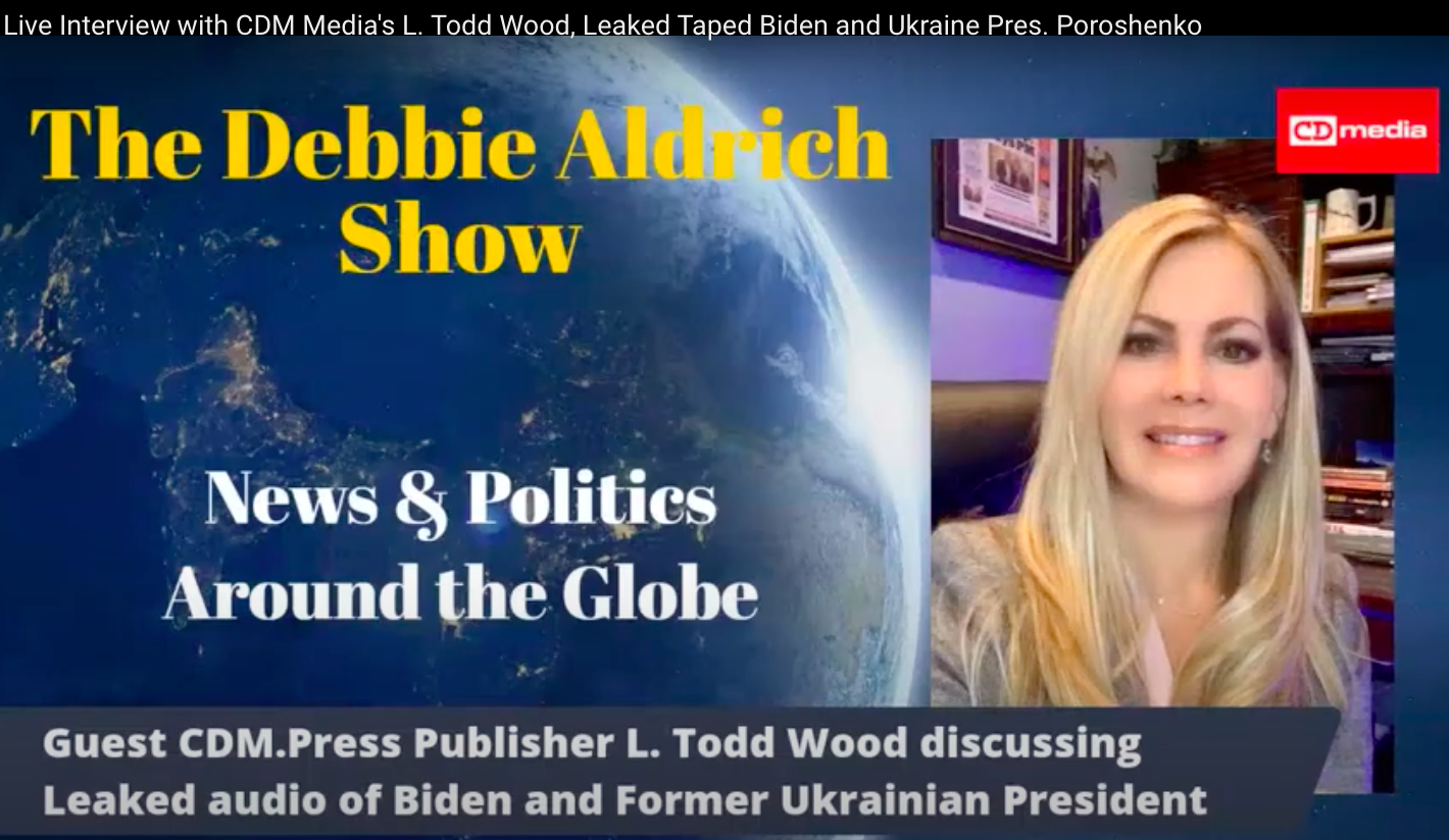 Debbie Aldrich Discusses With CDMedia Publisher L Todd Wood The Biden Tapes