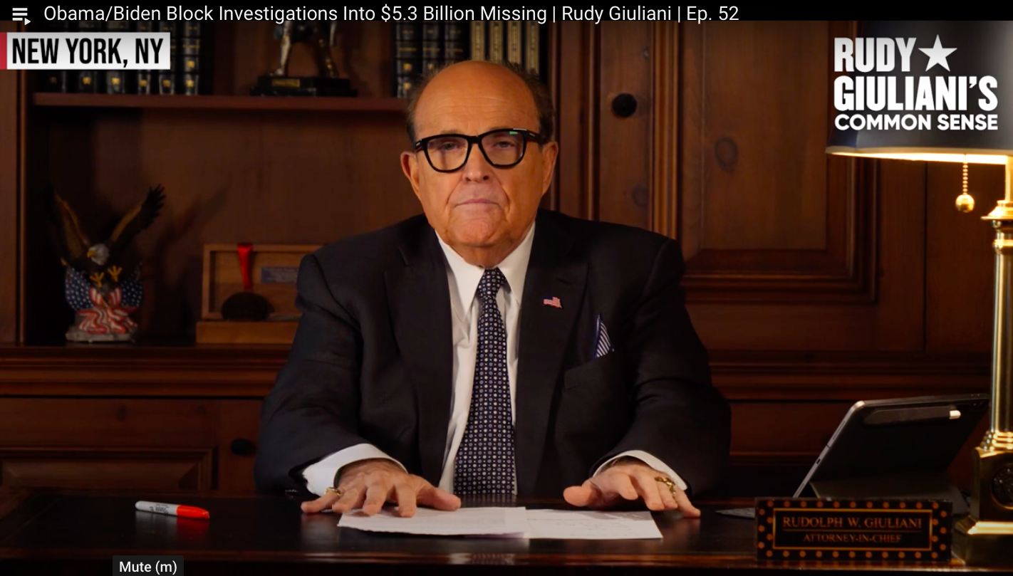 Rudy Giuliani's Common Sense: Where's The $5.3 Billion Joe?