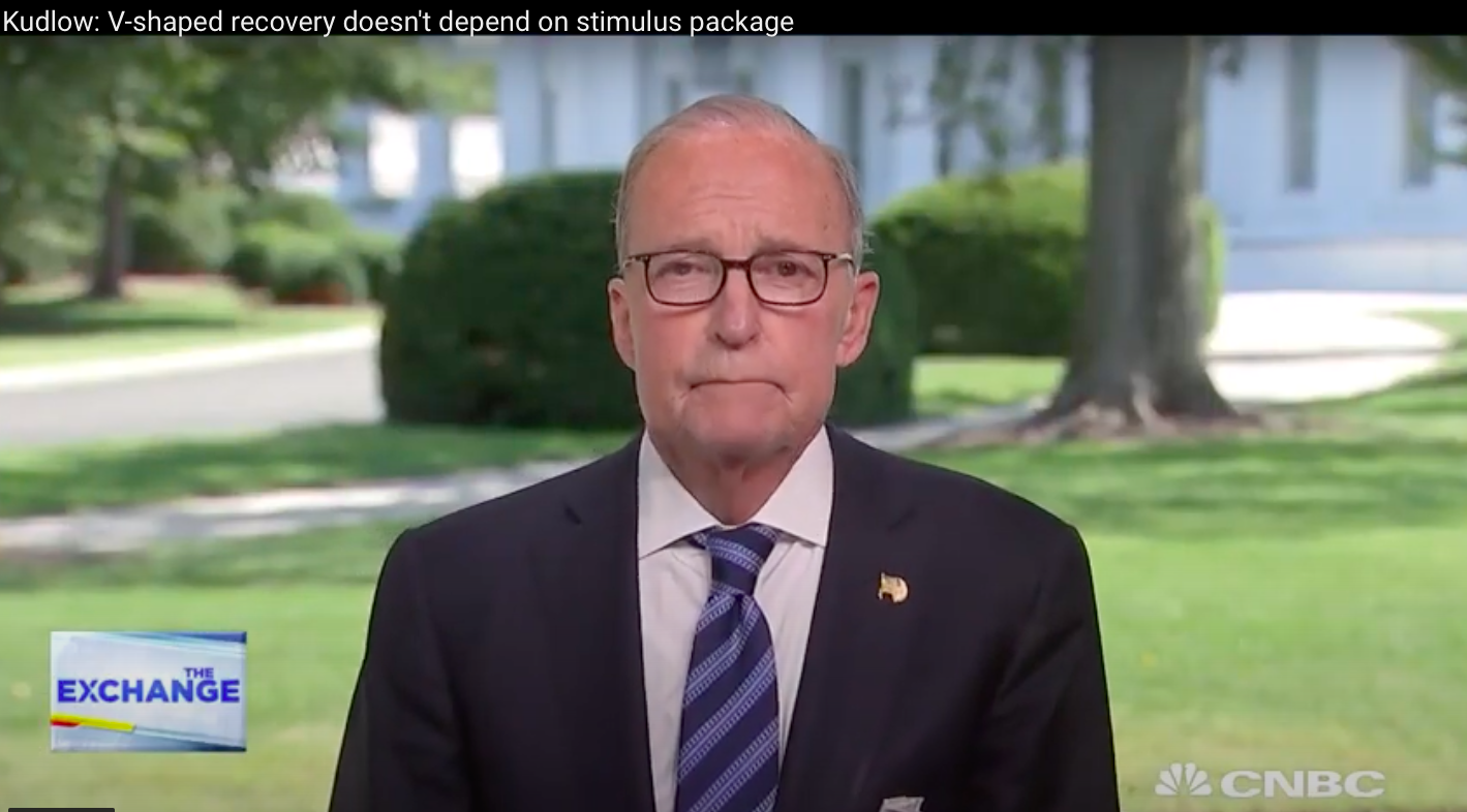 Kudlow: V-Shaped Recovery Doesn't Depend On Stimulus Package