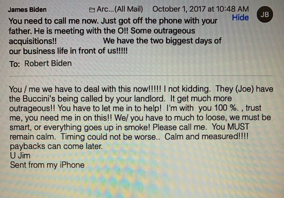 Hunter Biden's Laptop: Sometimes A Picture Of An Email Says 1,000 Words...