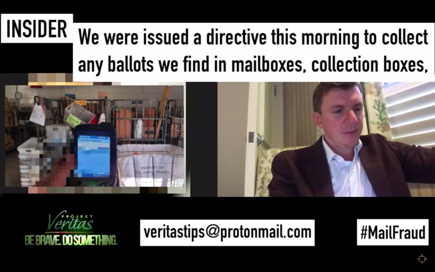 Project Veritas Exposes Corrupt Postal Scheme To Stamp Late Ballots As Received On Time