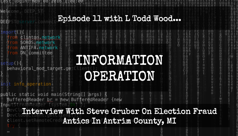 LIVESTREAM 2PM EST: L Todd Wood And Steve Gruber Discuss Election Fraud SitRep Antrim County, MI