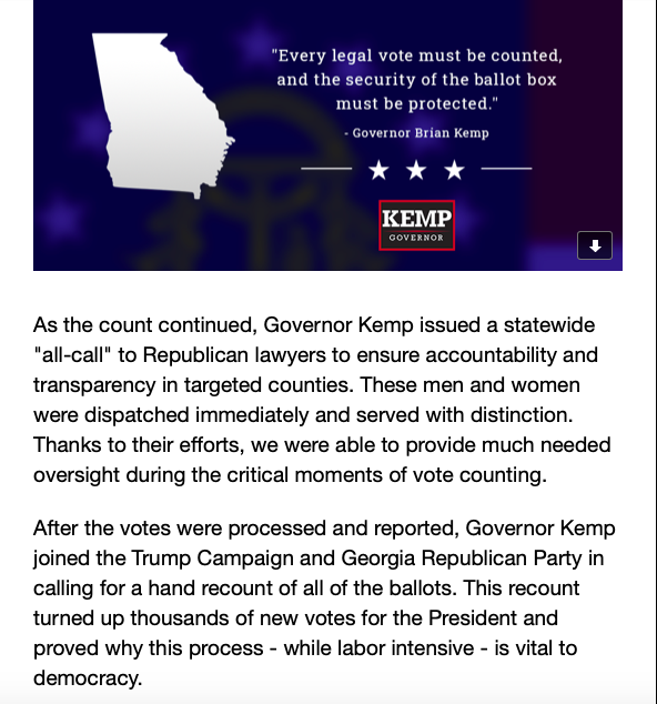 Not Only Is GA Gov Brian Kemp Corrupt, He Is A Liar
