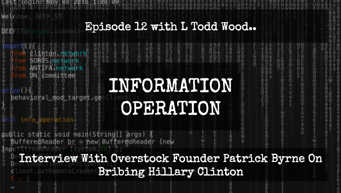 LIVESTREAM 3PM EST: Interview With Overstock Founder Patrick Byrne On Bribing Hillary Clinton