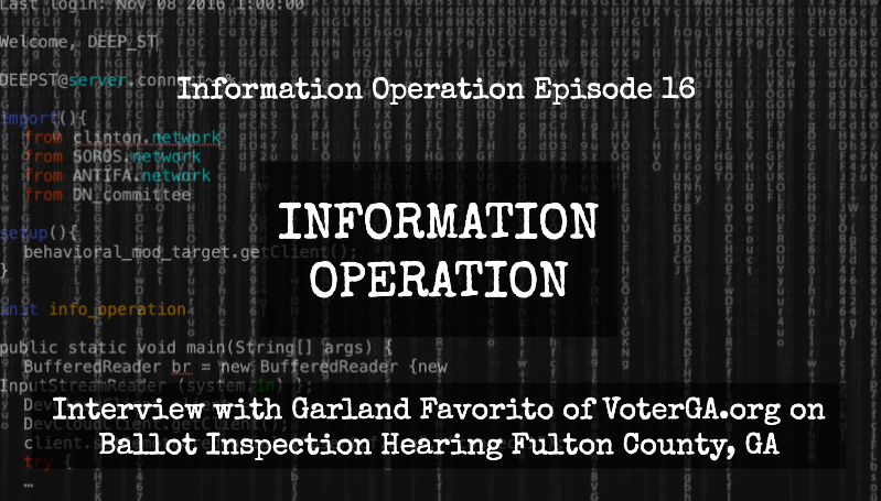 Interview With Garland Favorito Of VoterGA.org On Fulton County Ballot Inspection Hearing