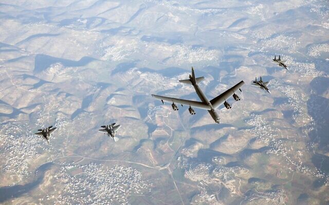 Israeli Jets Escort American B-52s During Flyby, In Show Of Force To Iran