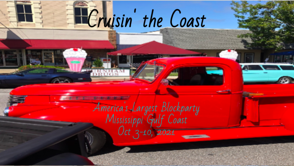 'Cruisin the Coast', America's Largest Block Party, Mississippi Gulf Coast, Oct 3-10, 2021