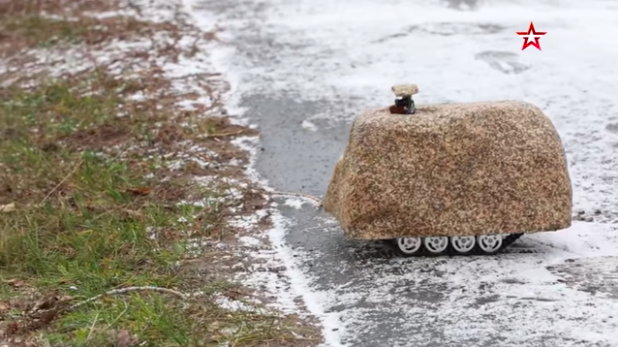 Russian Cadets Make Movable Robot Spying Rock For Battlefield Recon…Not The Babylon Bee...