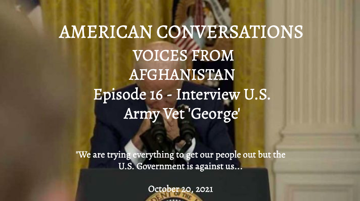 Episode 16 – Afghanistan DIY – Interview With US Army Veteran 'George'