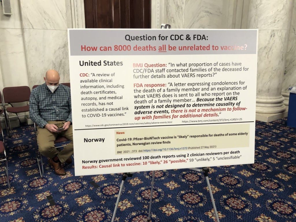 CDC, FDA, NIH Ignore Senator Johnson's Vaccine Injury Hearing On Capitol Hill