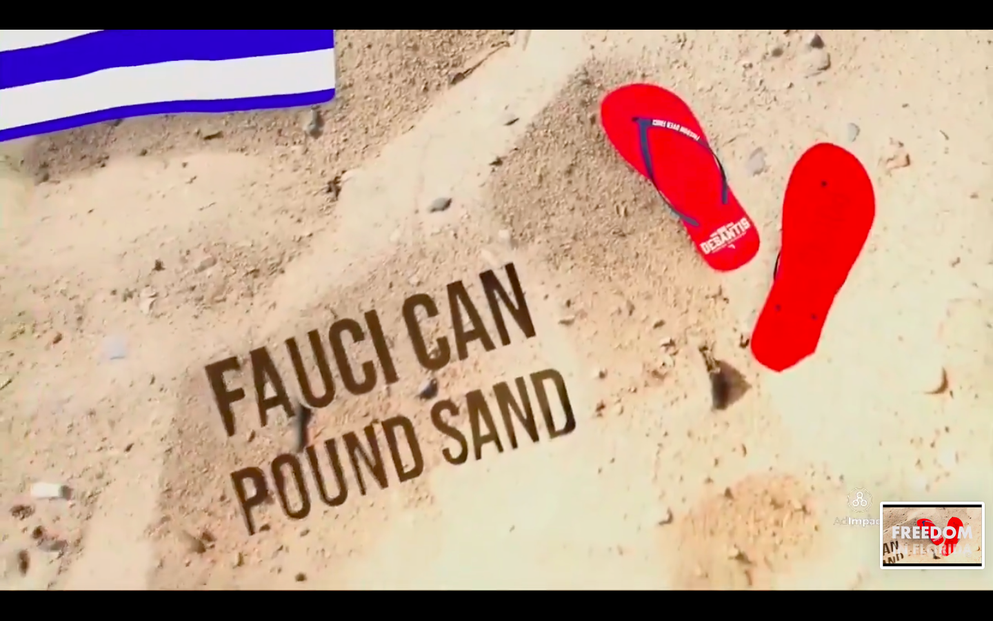 Desantis Ad: Fauci Can Pound Sand