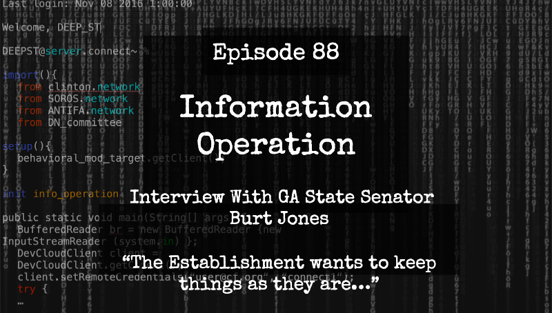 IO Episode 88 - Interview With GA State Senator Burt Jones