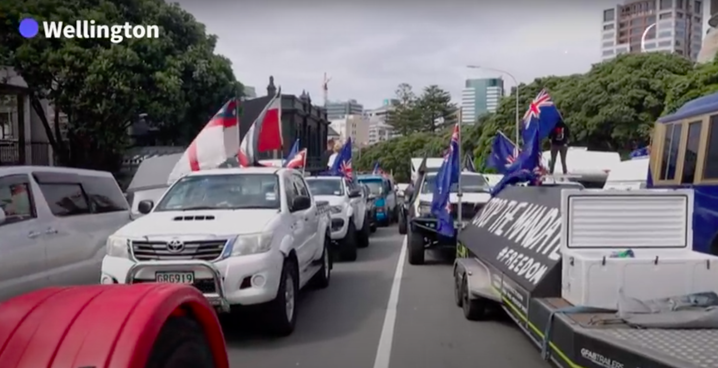 New Zealand Protest Convoy Blocks Capital: Demands End To Vaccine Mandates