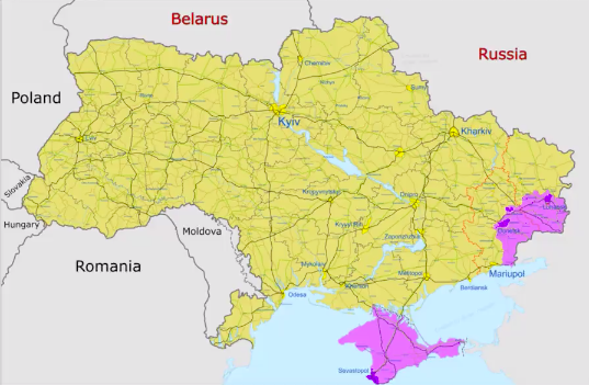 Time Lapse Map Of Ukraine Invasion Shows Russia Really After Donbass And Land Bridge To Crimea
