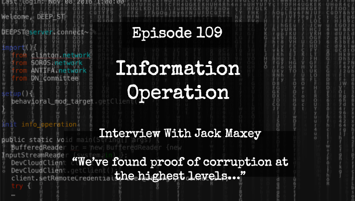 IO Episode 109 - Exclusive Interview With Jack Maxey On Status Of Hunter Biden Laptop Investigation