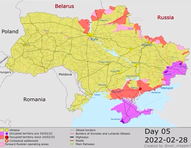 Animated Map Of Russian Advances, Retreats In Ukraine Invasion