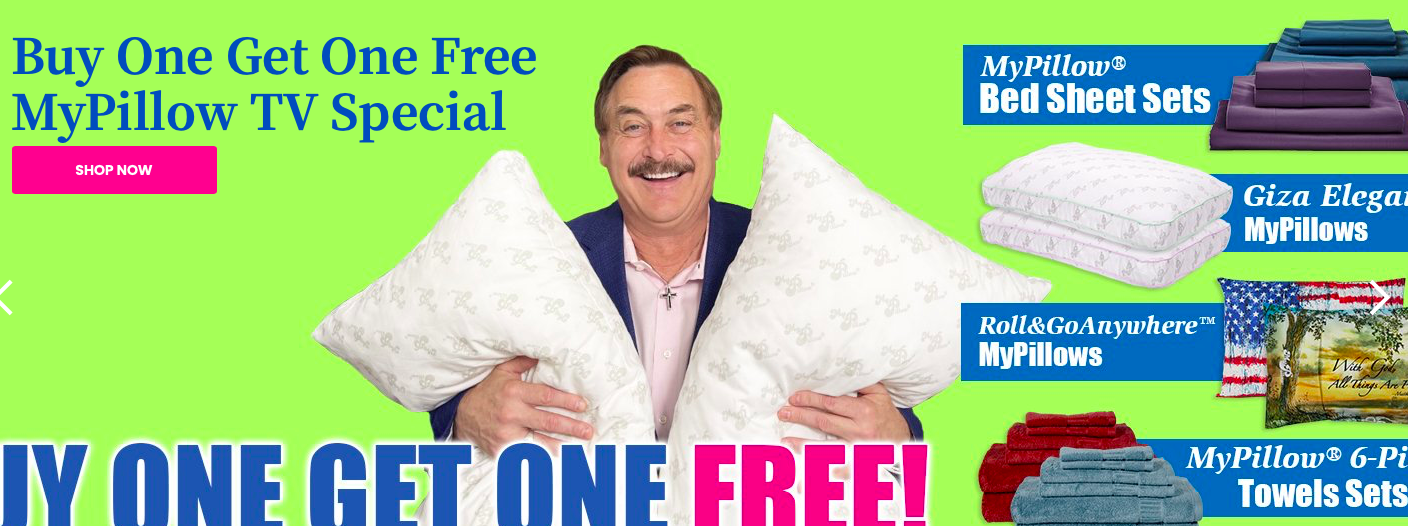 My Pillow Buy One Get One Free Special!