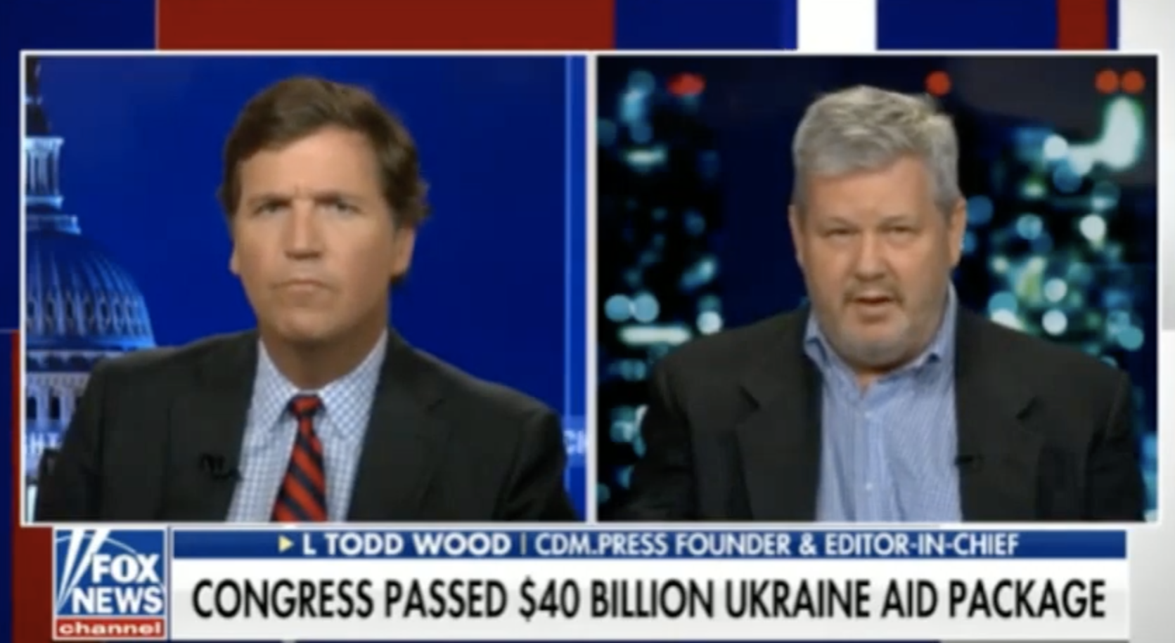 CDM Founder L Todd Wood Appears On Tucker Carlson Tonight On Ukraine Corruption
