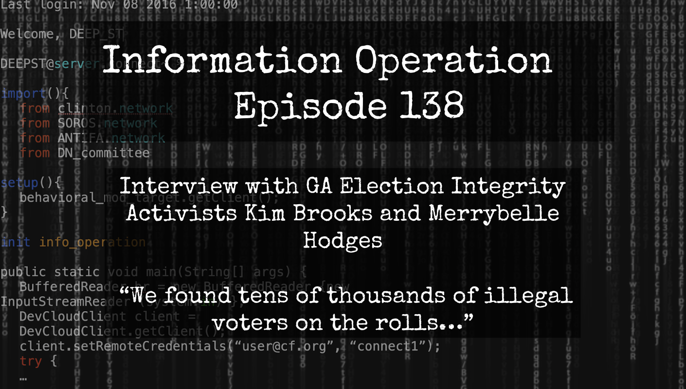 IO Episode 138 - Gwinnett County, GA Election Integrity With Kim Brooks And Merrybelle Hodges