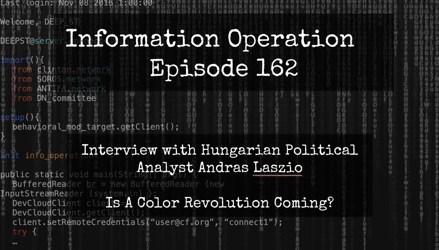 IO Episode 162 - Hungarian Political Analyst Andras Laszio On US Involvement In Hungarian Elections