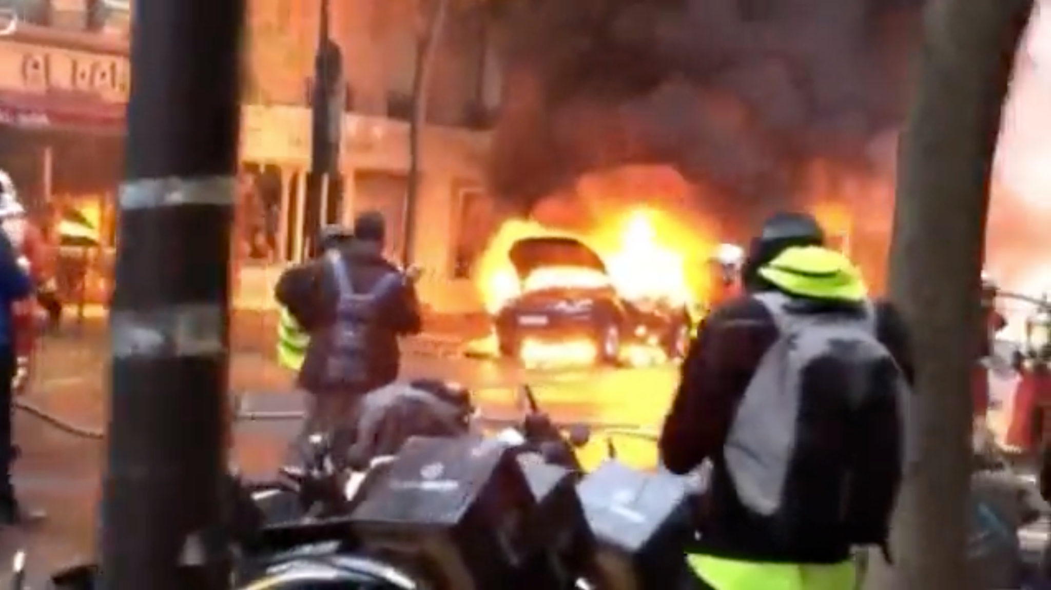 Paris Burns As Police Attack Anti-Globalist Protesters