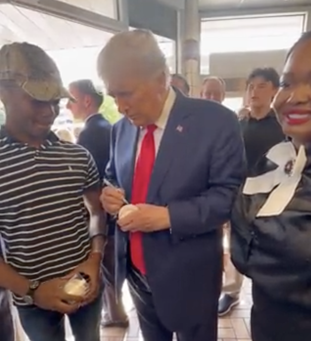 President Trump stopped at a Waffle House in Columbus, GA yesterday during his visit to the GA GOP Convention.