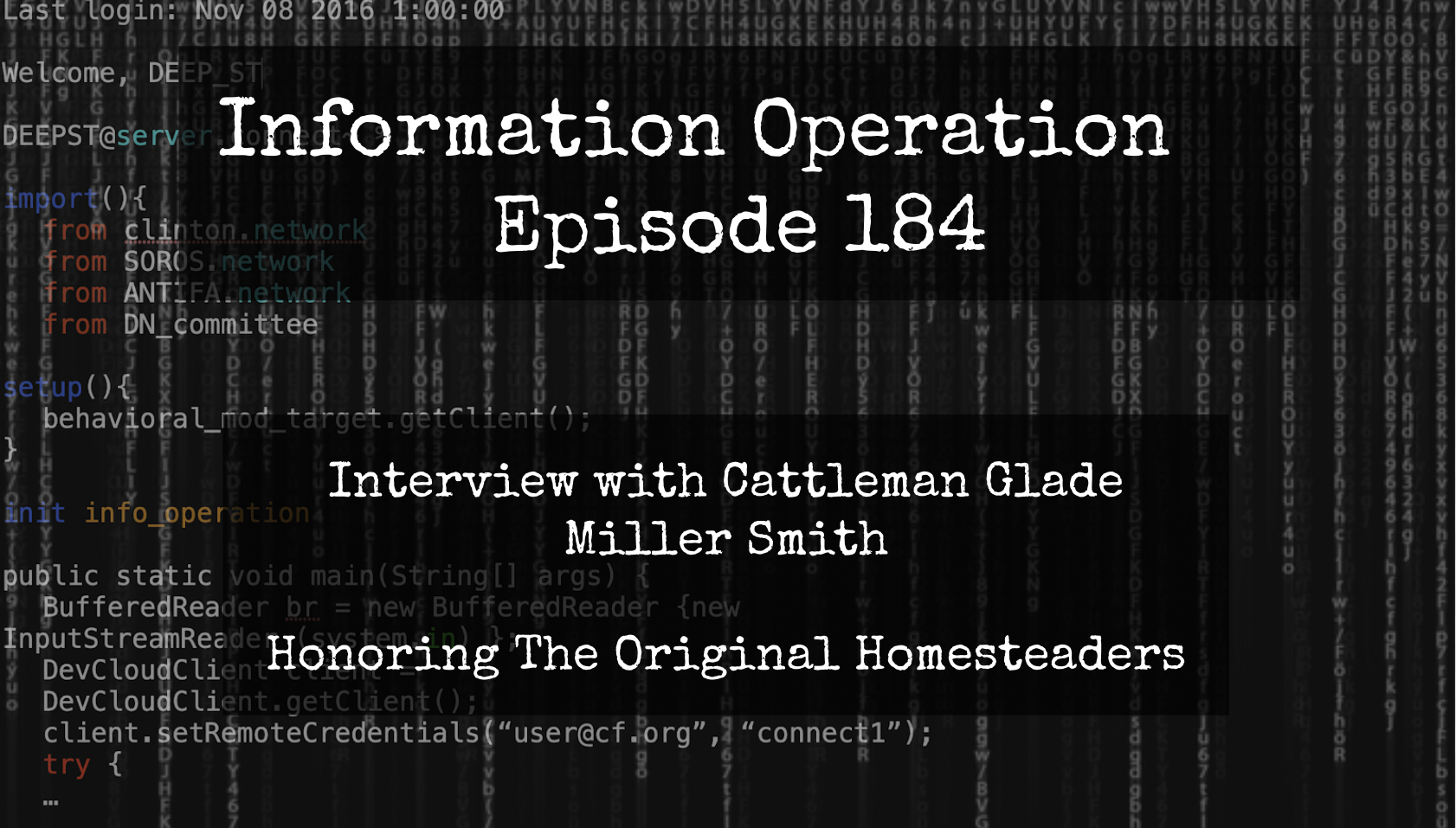 IO Episode 184 - Glade Miller Smith - Honoring The Early Homesteaders