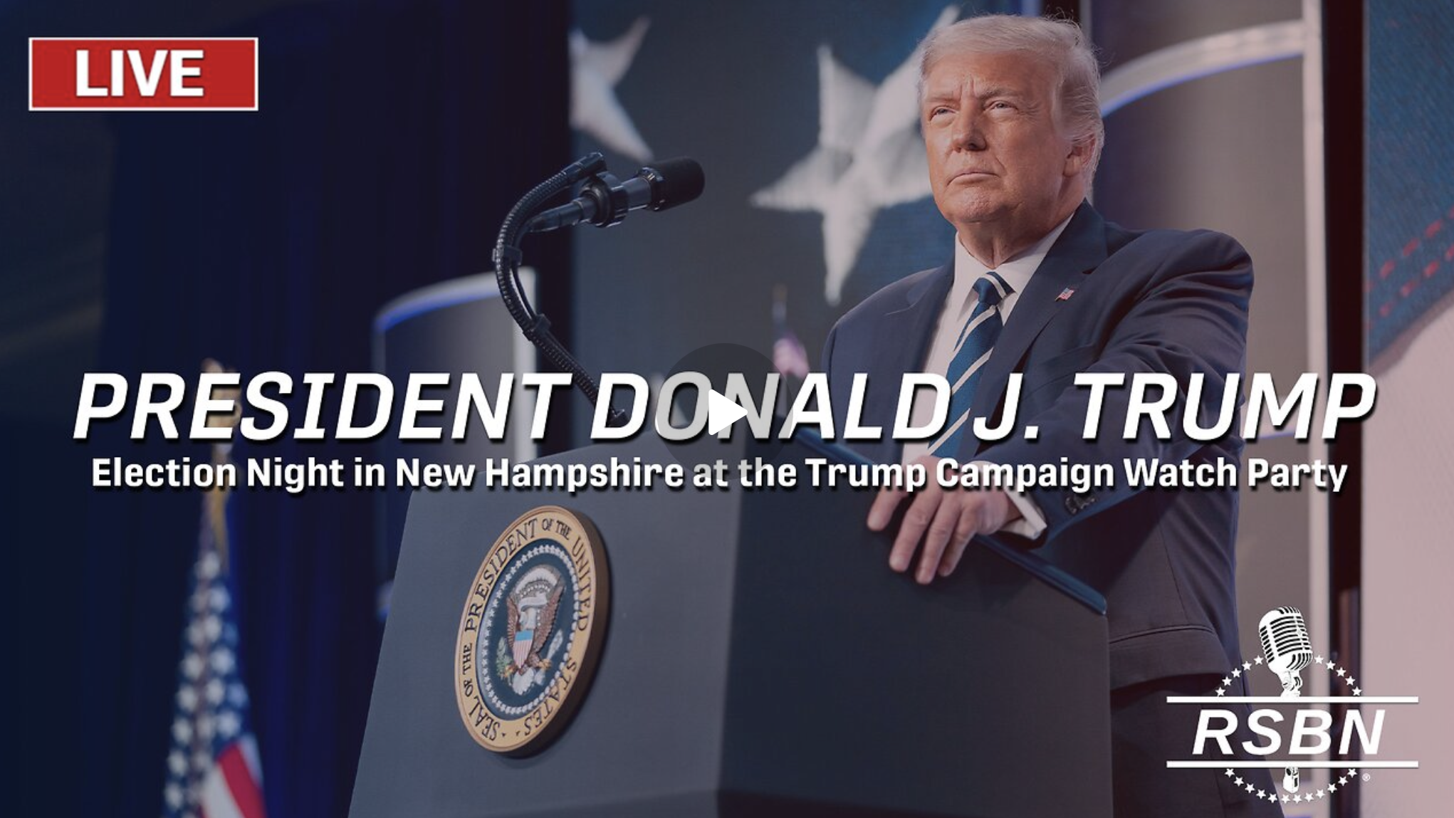 LIVE: Election Night In New Hampshire At The Trump Campaign Watch Party - 1/23/24