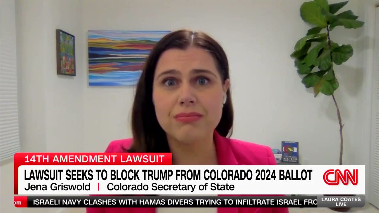 Corrupt Colorado Democrat SOS, Jena Griswold, is threatening to not count votes for President Donald Trump