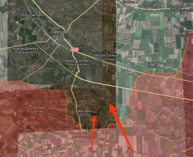 Russian Forces Break Ukrainian Lines In Rabotino-Verbovoye Section