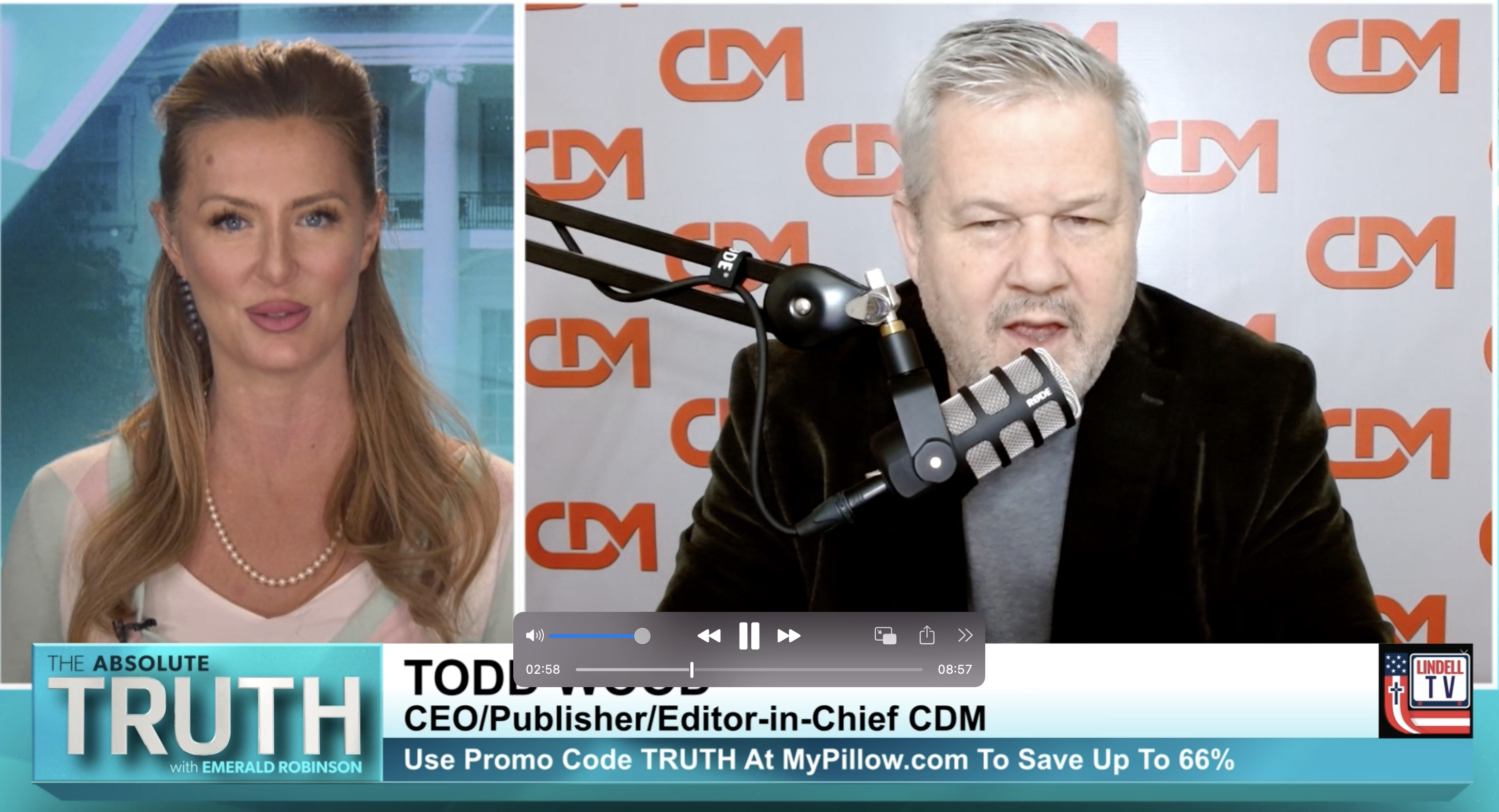 CDM Founder L Todd Wood Appears On 'Absolute Truth' With Emerald Robinson