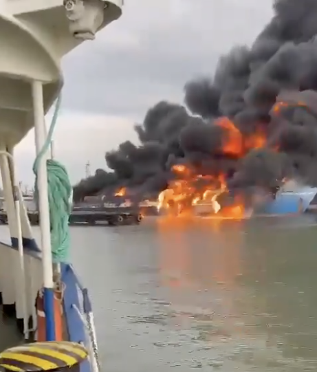 WWIII: Ukraine Sinks Russian Ferry At Kavkaz Port