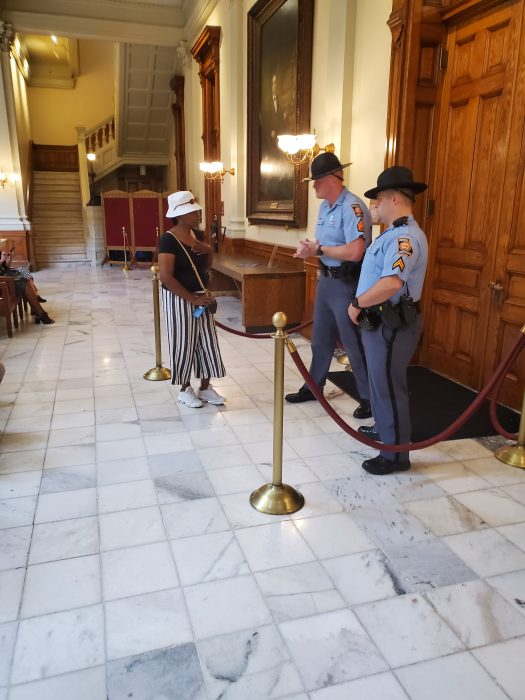 State Election Board Meeting Overshadowed By Orwellian Measures To Control Or Perhaps Exclude Attendees For Hearing Room