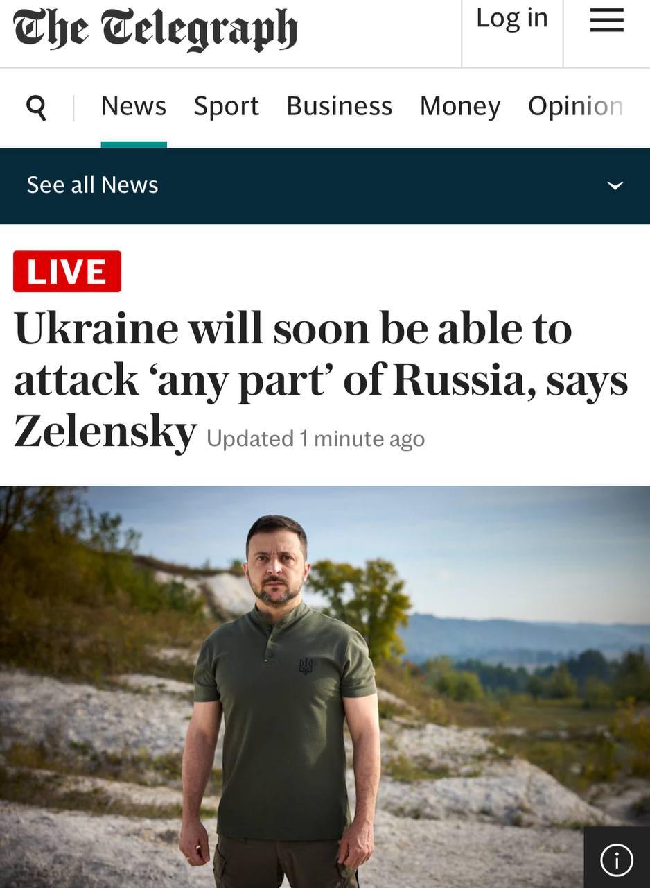 WWIII: Zelenskiy Says Ukraine Will Soon Be Able To Attack "Anywhere In Russia"