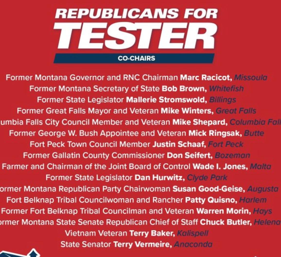 Fake Republicans Line Up For Tester