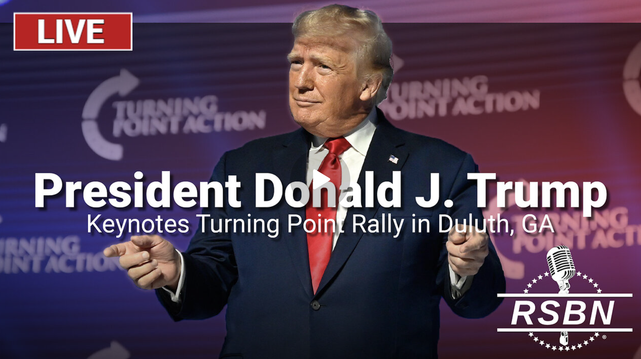 LIVE: President Trump Keynotes Turning Point Rally In Duluth, GA https://www.georgiarecord.com/video/2024/10/23/live-president-trump-keynotes-turning-point-rally-in-duluth-ga/