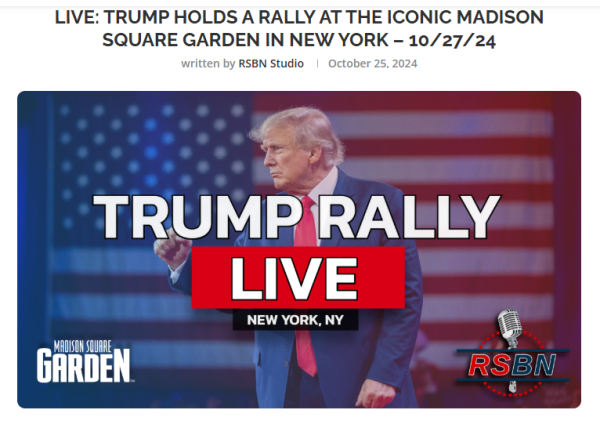 LIVE COVERAGE - TRUMP MADISON SQUARE GARDEN RALLY - SUNDAY!